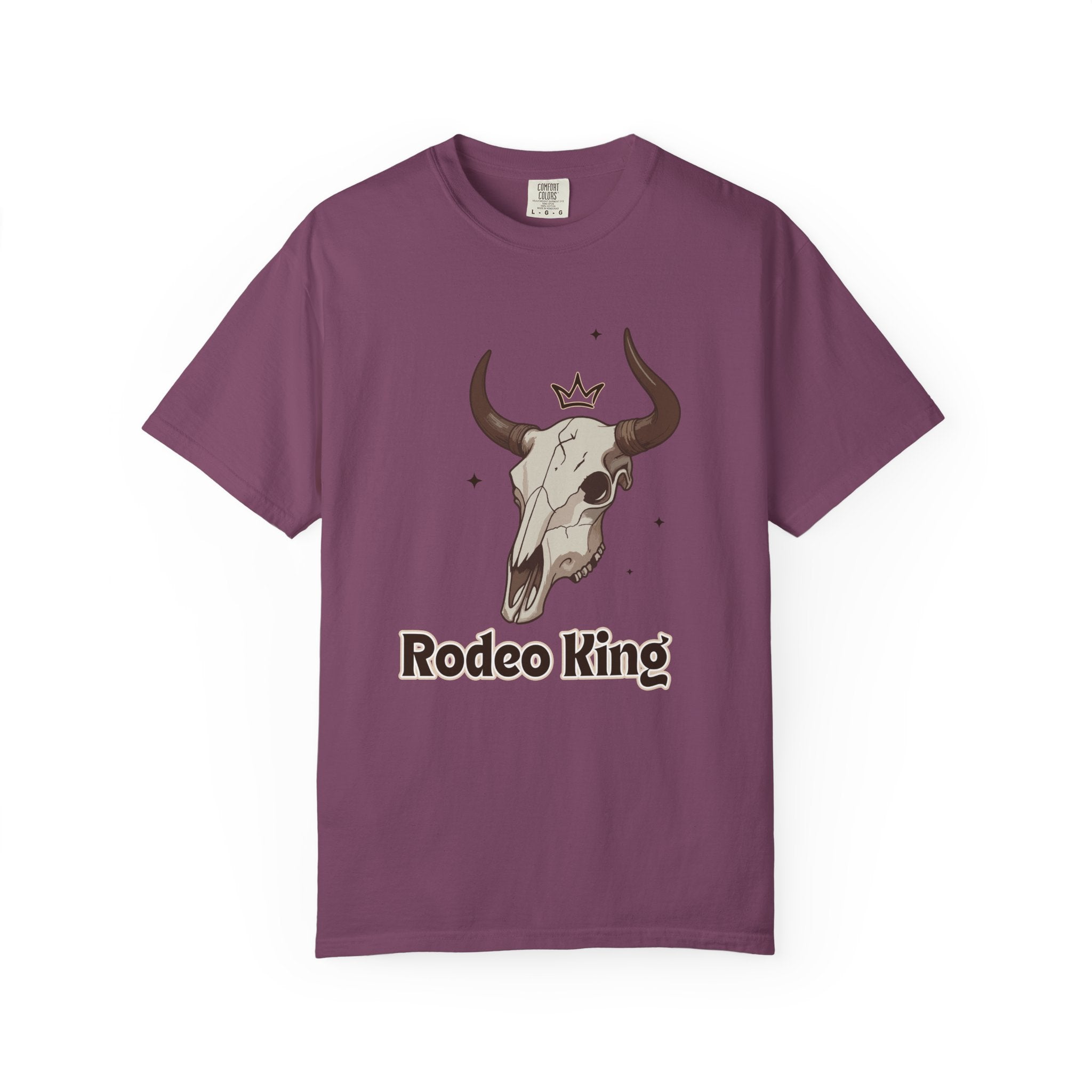 Rodeo King T-Shirt — Western Bull Skull Graphic Tee