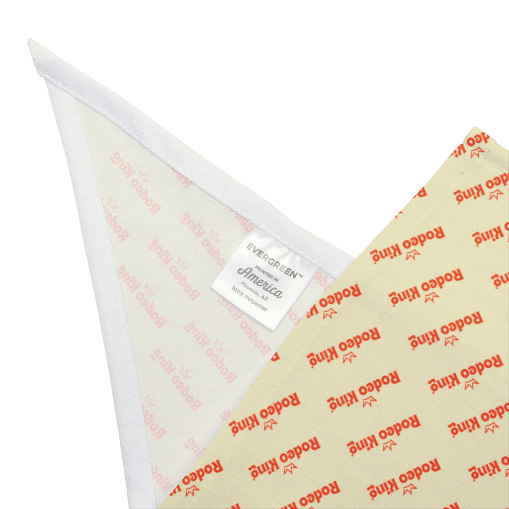 Pet Bandana — Repeating 'wild child' Script Print, Lightweight Triangle Scarf for Dogs & Cats
