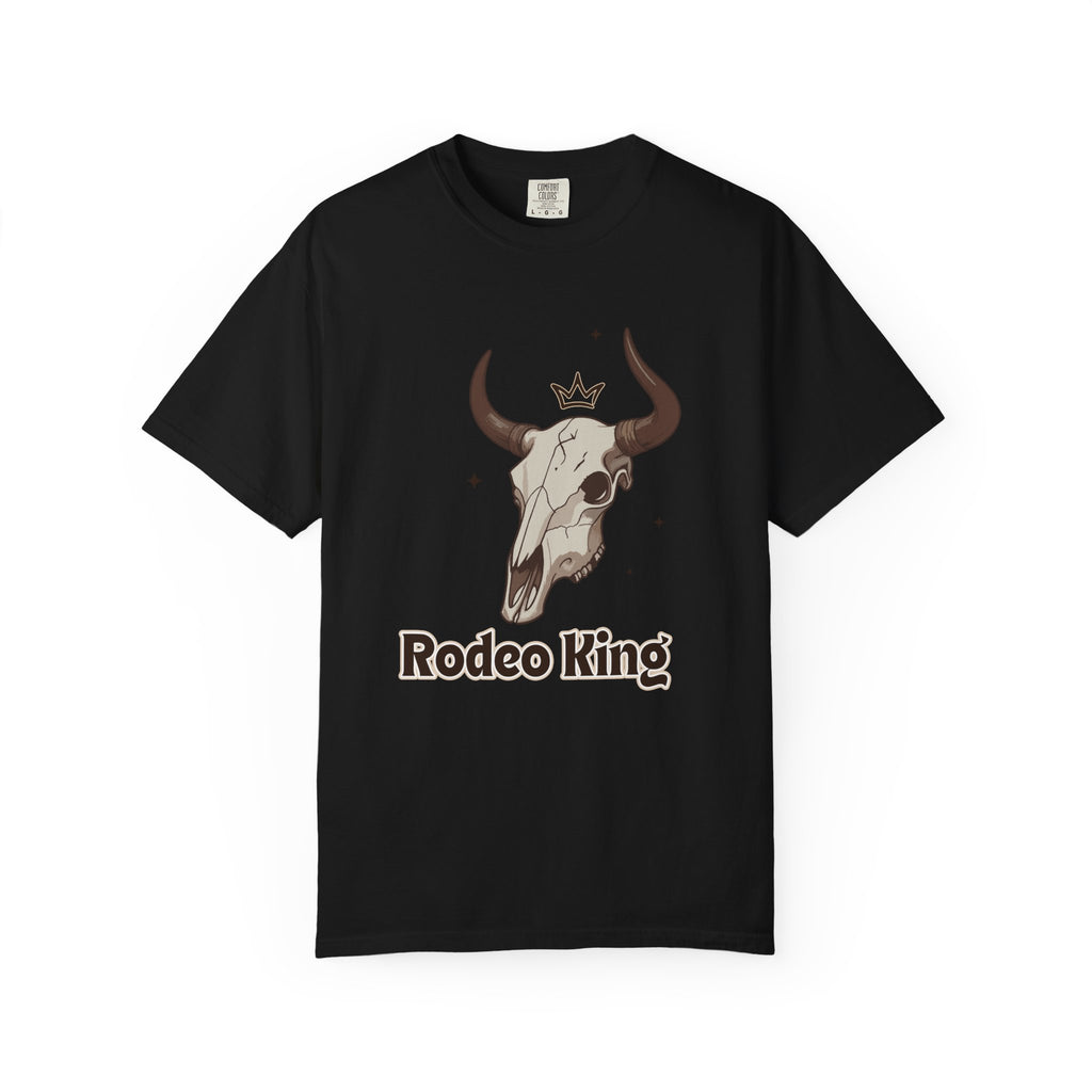 Rodeo King T-Shirt — Western Bull Skull Graphic Tee