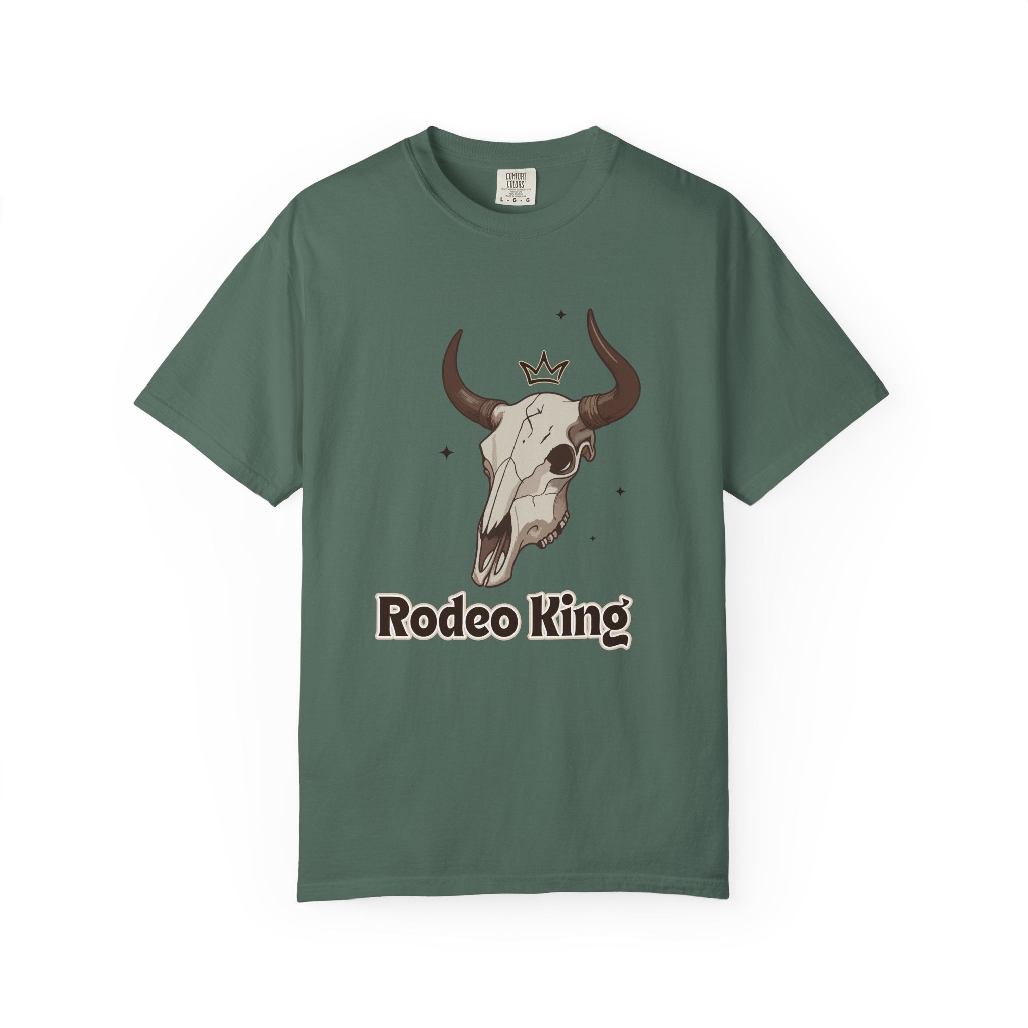 Rodeo King T-Shirt — Western Bull Skull Graphic Tee