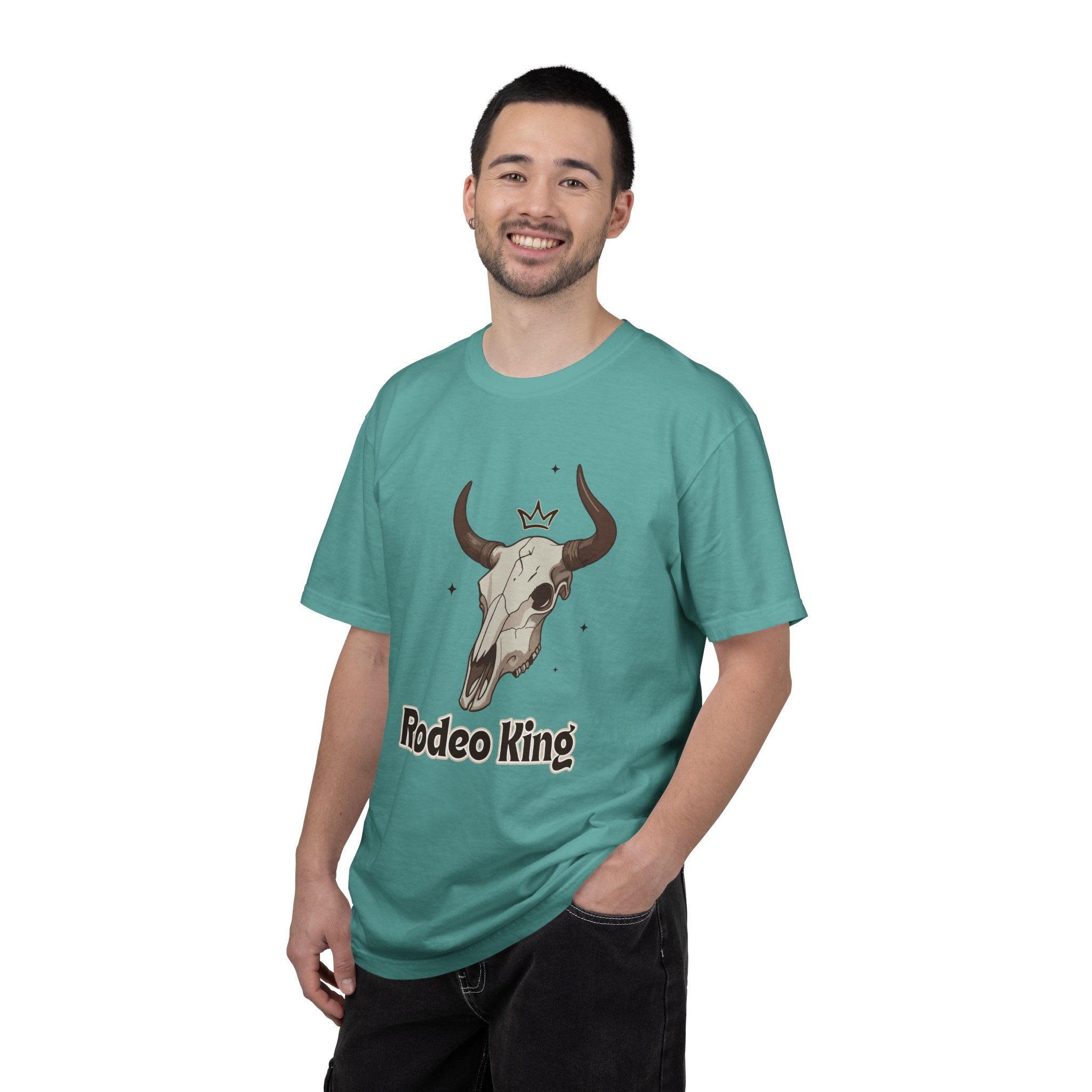 Rodeo King T-Shirt — Western Bull Skull Graphic Tee