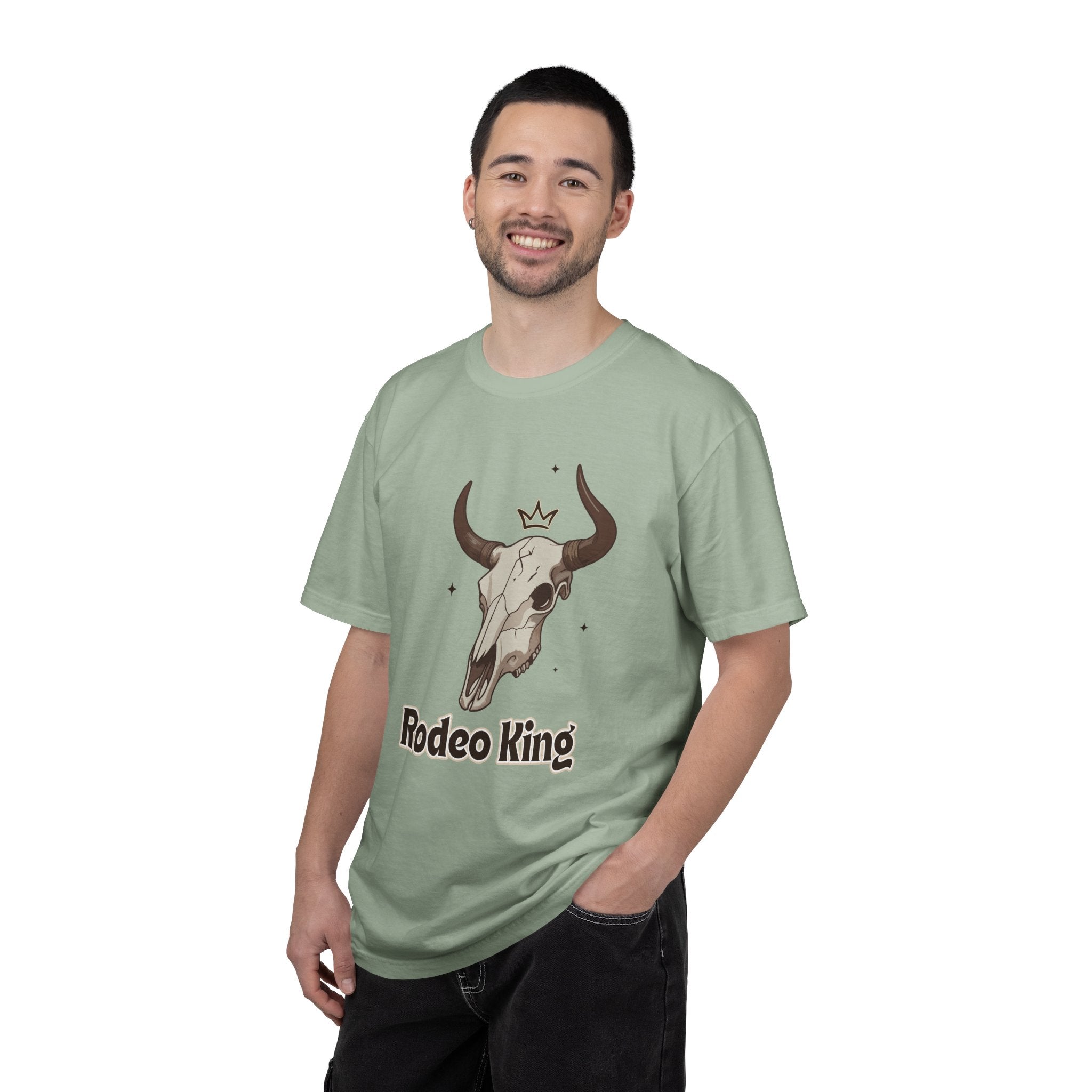 Rodeo King T-Shirt — Western Bull Skull Graphic Tee