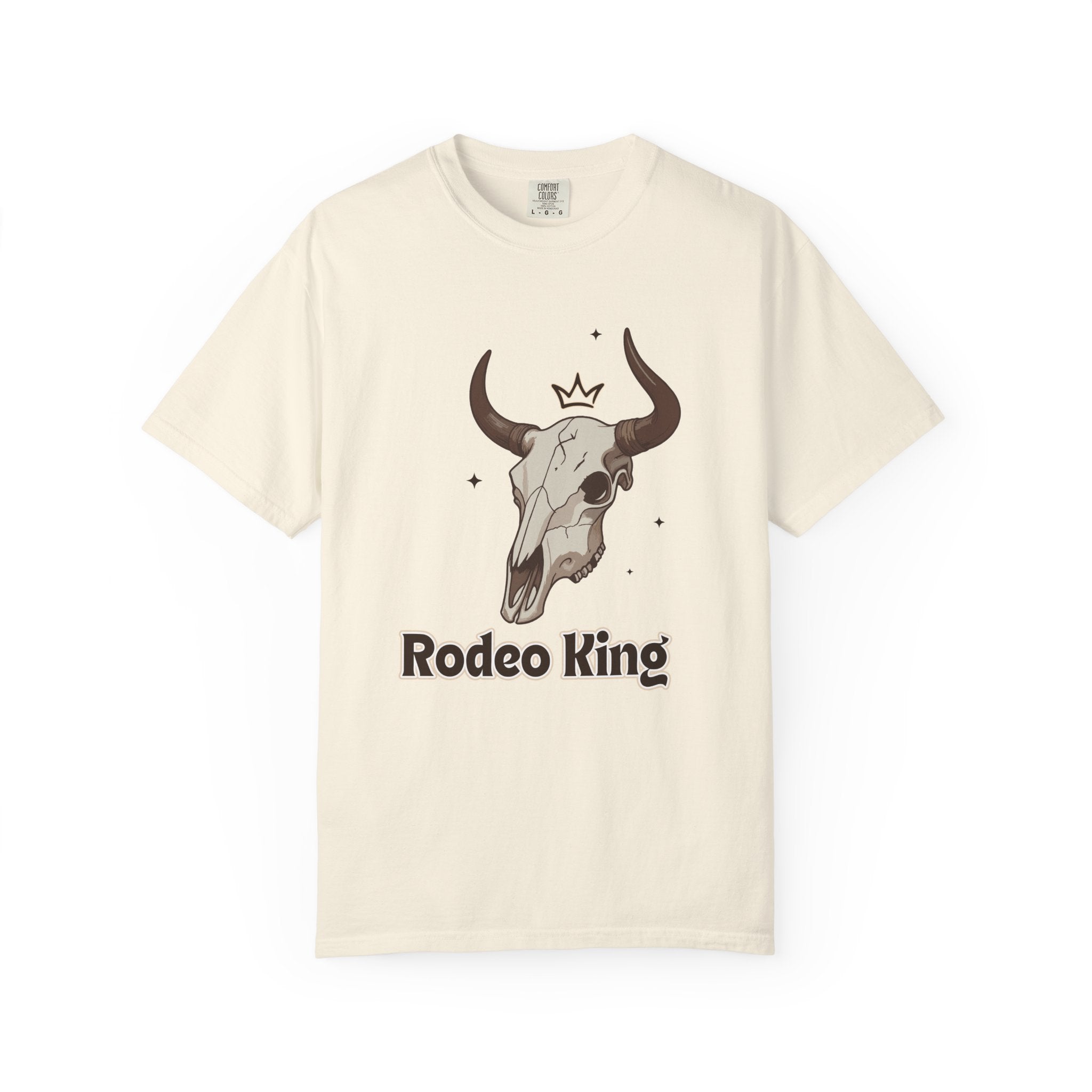 Rodeo King T-Shirt — Western Bull Skull Graphic Tee
