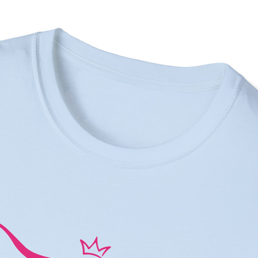 Longhorn Crown Graphic Tee — Pink Bull Logo Women's Casual T‑Shirt